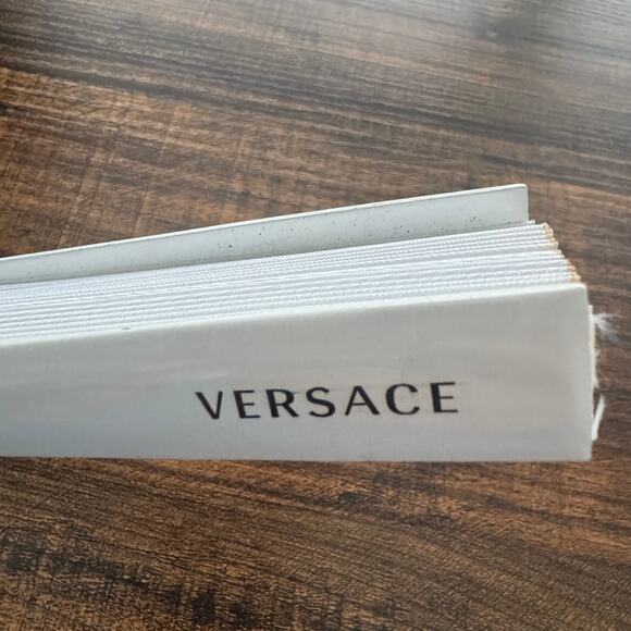 Versace Foldable Hand Fan in Black/White - Picture 3 of 8